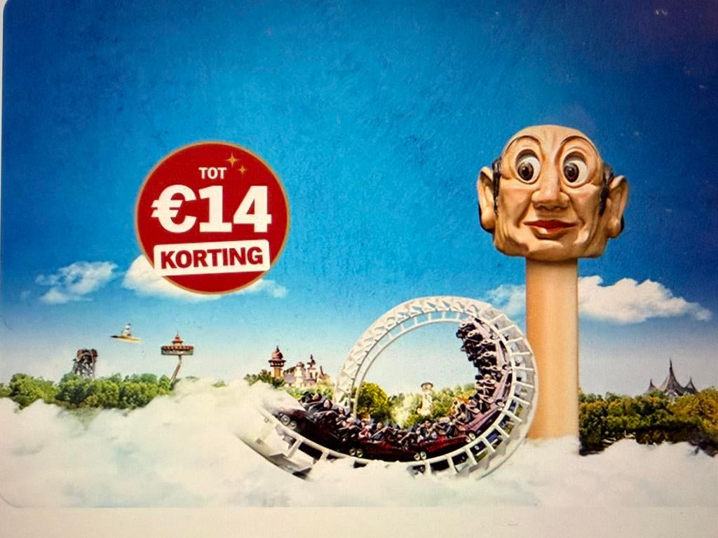 Albert Heijn EFTELING zegels / volle spaarkaarten, Drie personen of meer, Kortingskaart