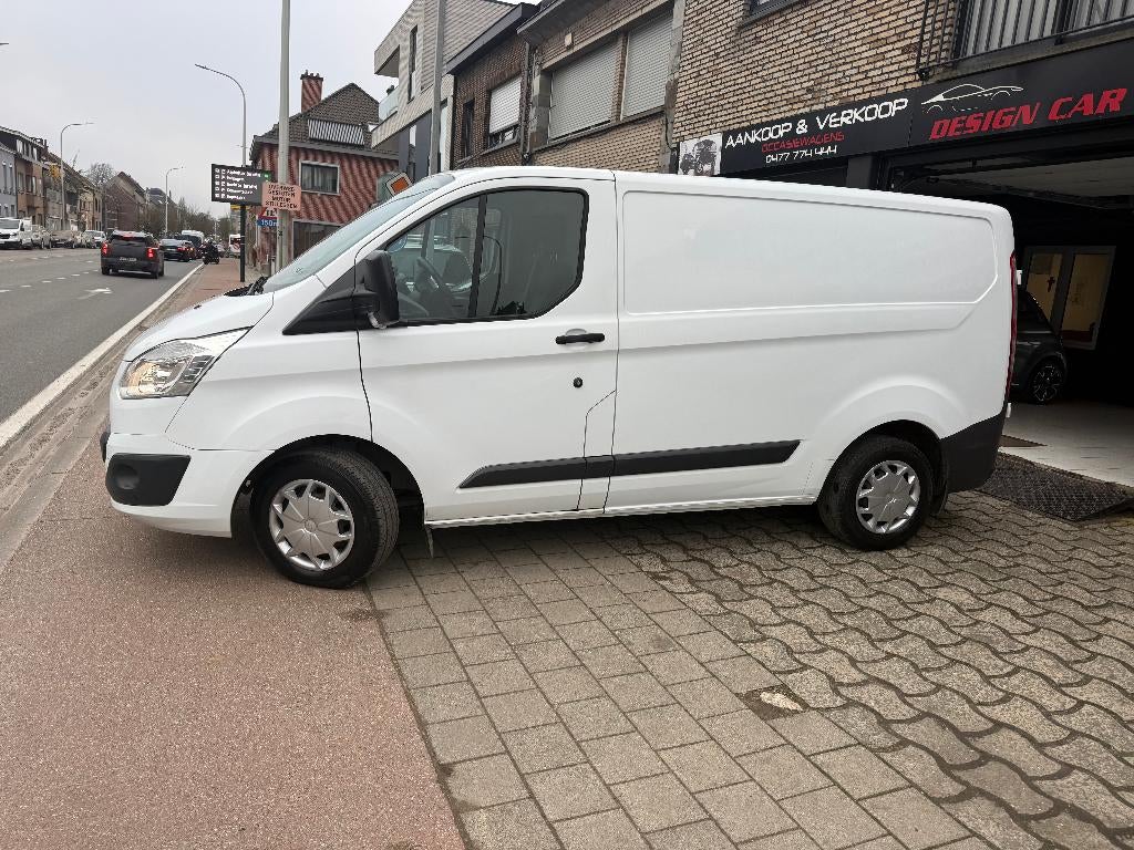 Ford Transit Custom 2018 Euro 6 Airco*Netto 10950*, 4 deurs, Euro 6, Wit, Parkeersensor