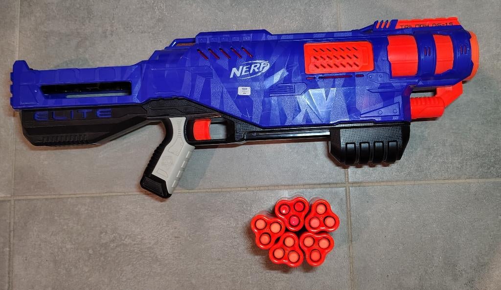 Nerf Trilogy DS-15 + 15 darts – werkt perfect, Ophalen of Verzenden, Zo goed als nieuw
