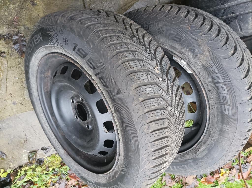 4 roues complètes origine PEUGEOT-CITROEN, Autos : Pièces & Accessoires, Pneus & Jantes, Pneus et Jantes, 4 Saisons, 15 pouces