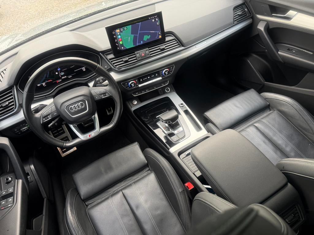 Audi SQ5 Coupé 3.0 TDi V6 - Pano - 347PK / 2021 - Nardo Grey, Auto's, Audi, Automaat, 2987 cc, Leder, Bedrijf