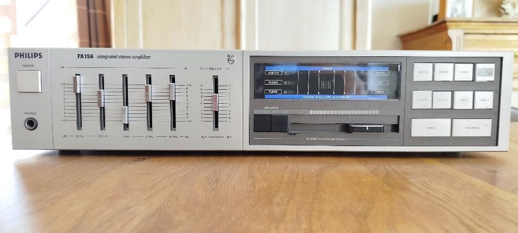 Philips-versterker, Audio, Tv en Foto, Versterkers en Ontvangers, Gebruikt, Ophalen, Overige merken, Minder dan 60 watt