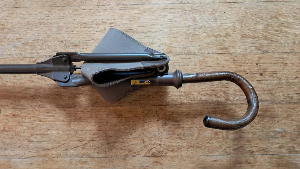 Canne-siège pliante AKAH vintage, Enlèvement