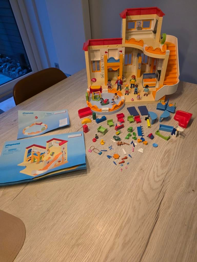 Playmobil kinderdagverblijf met plan, Ophalen of Verzenden