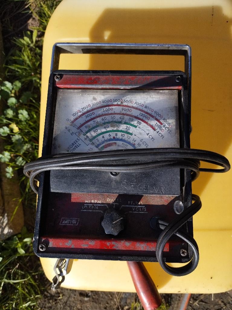 Volt dwell toerental accu meter oldtimer etc v8, Auto-onderdelen, Ophalen, Ford