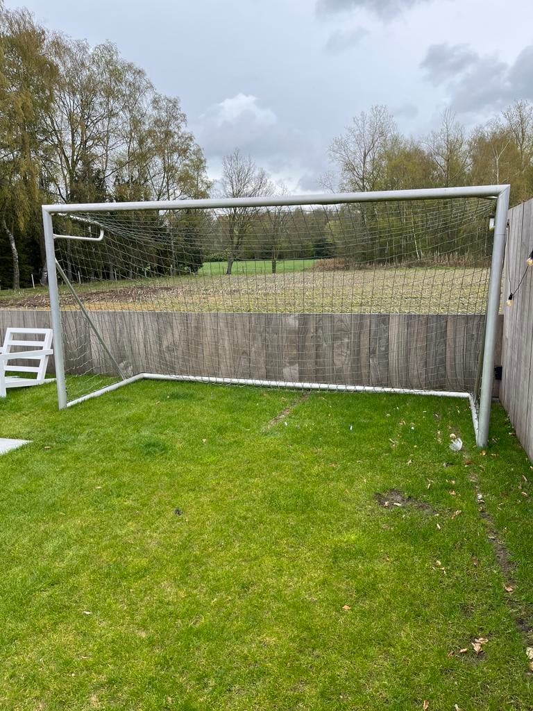 Voetbal doel aluminium, Sport en Fitness, Ophalen, Gebruikt