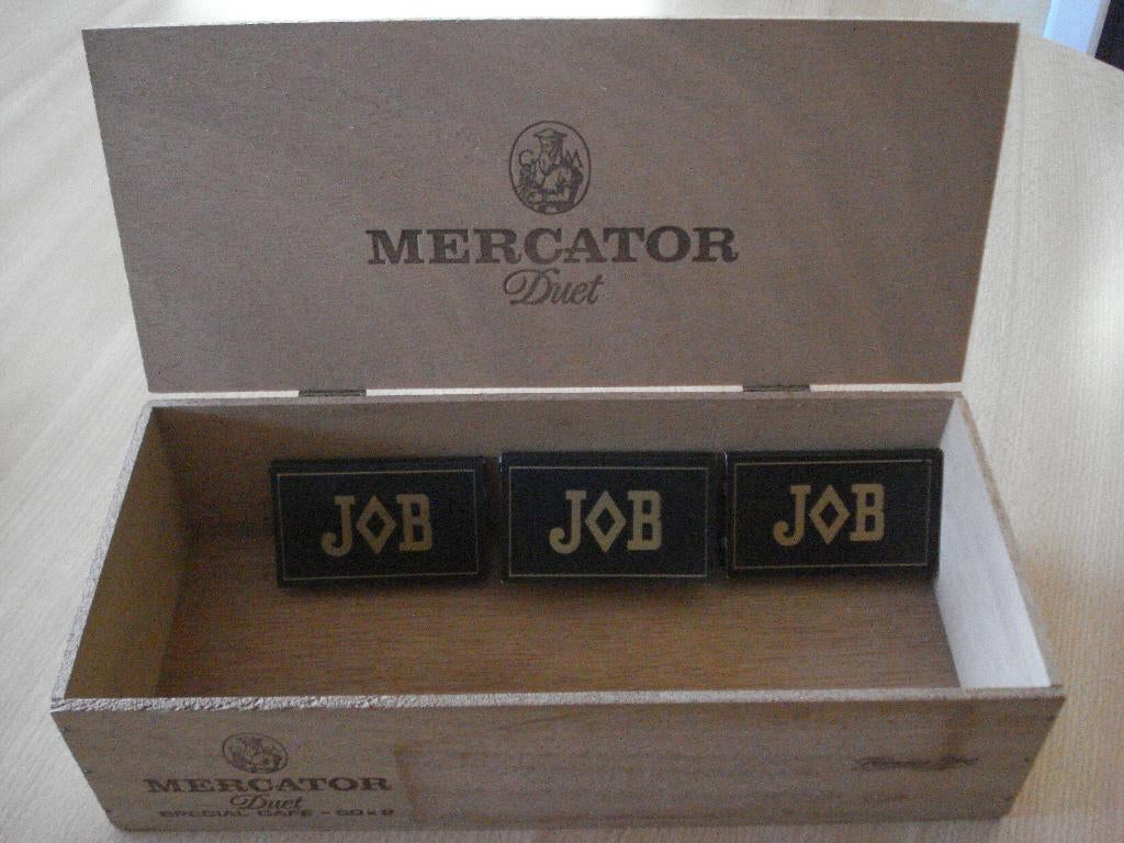 VINTAGE MERCATOR SIGARENDOOS, Verzamelen, Rookartikelen, Aanstekers en Luciferdoosjes, Gebruikt, Tabaksdoos of Verpakking, Ophalen