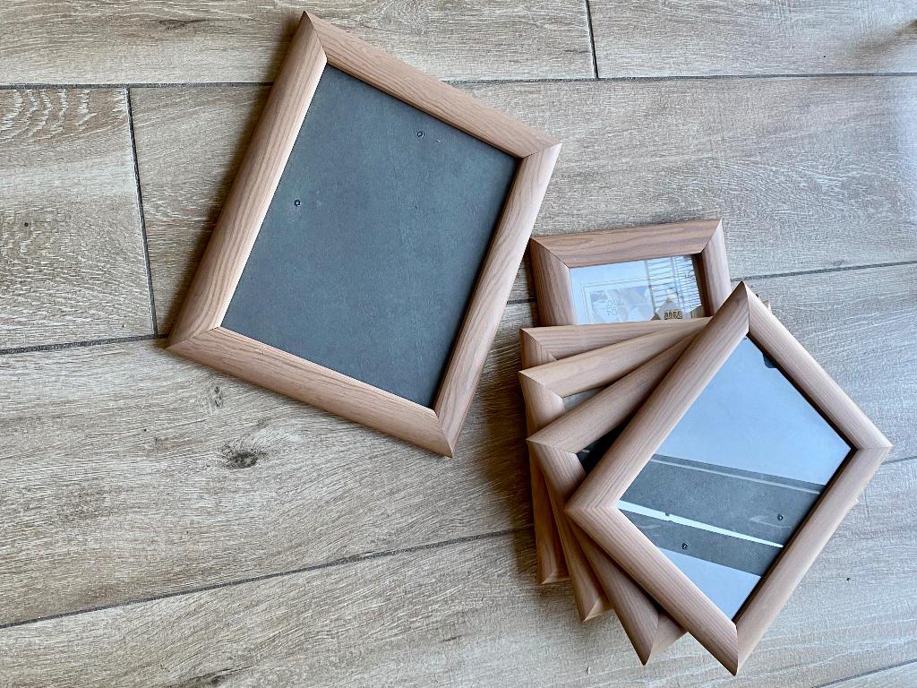 Occasion: Lot de 6 cadres de même moulure DEKNUDT, TV, Hi-fi & Vidéo, Photo | Cadres photo, Enlèvement ou Envoi, Utilisé