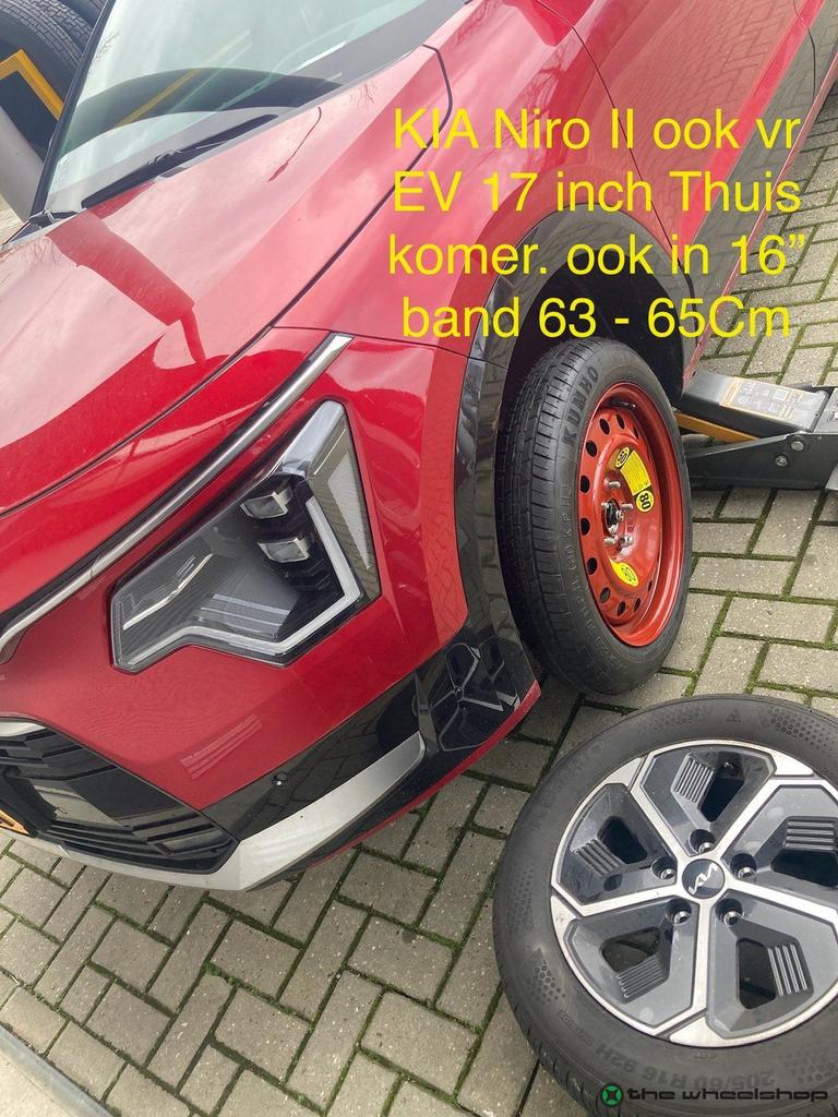 Reservewiel Thuiskomer KIA Niro Hyundai Kona Mazda 6 CX3  17, Pneus et Jantes, Véhicule de tourisme, -, Utilisé