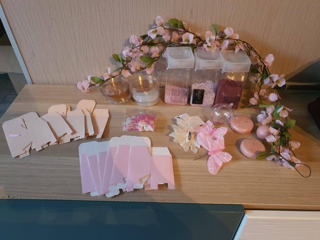 Restpakket doopsuikeraccessoires geboorte/communie, Ophalen of Verzenden, Nieuw, Kraamcadeau