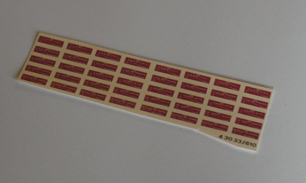 1 lot de décalque SNCB NMBS ho, Hobby & Loisirs créatifs, Enlèvement ou Envoi, Comme neuf, Roco, Courant continu ou Courant alternatif