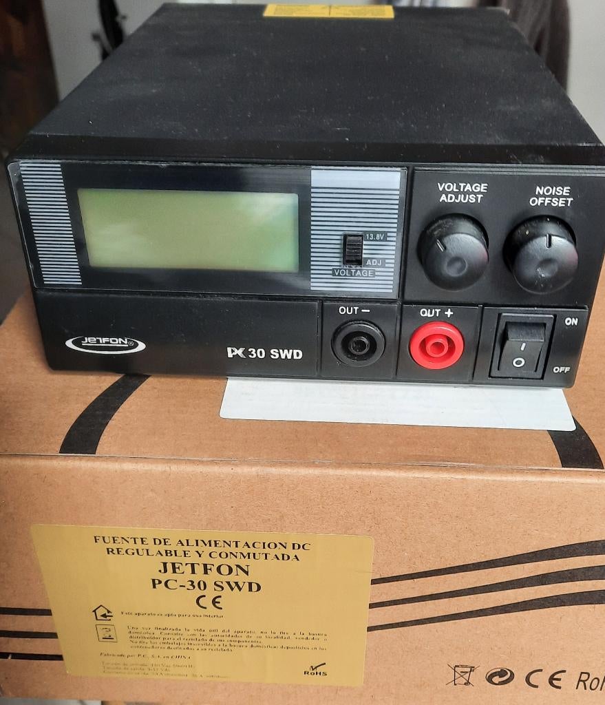 Alimentation Jetfon PC-30 SWD. État neuf !!, Télécoms, Enlèvement ou Envoi, Comme neuf, Émetteur et Récepteur
