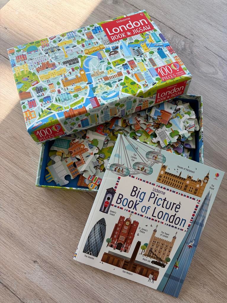 Puzzle 100 pièces Londres, Kinderen en Baby's, Speelgoed | Kinderpuzzels, Zo goed als nieuw, Ophalen