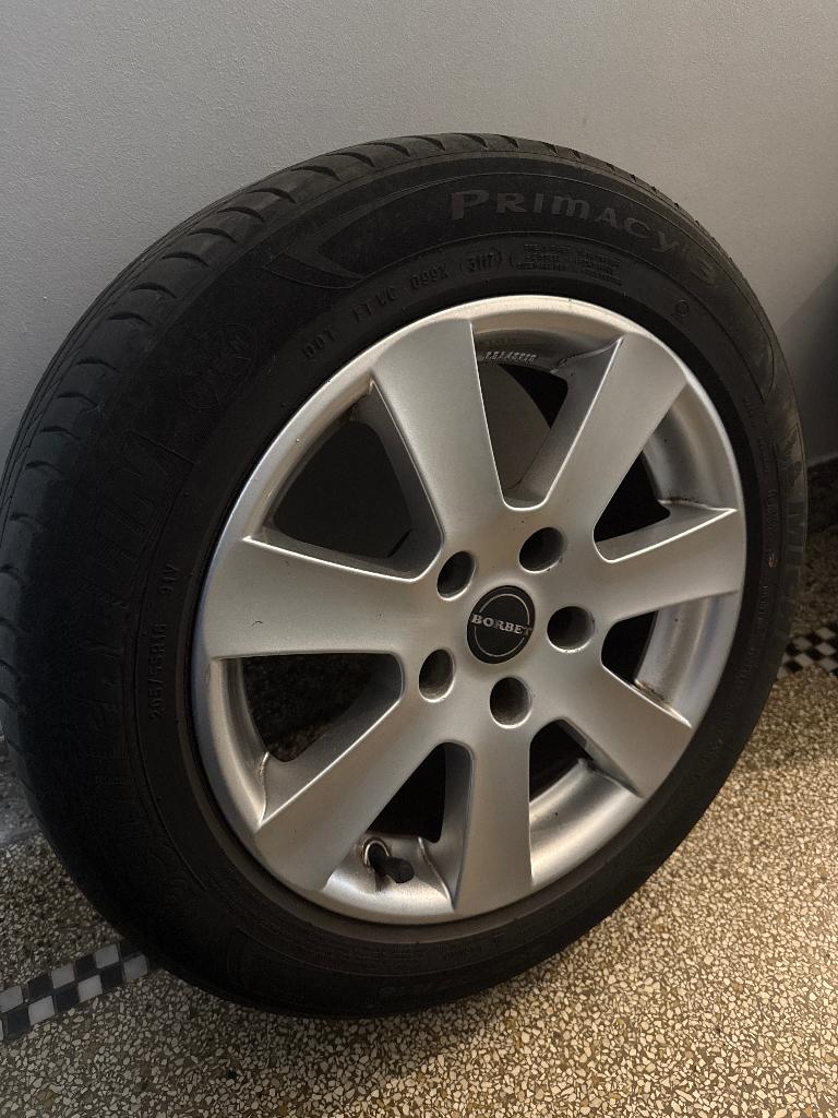 Jantes avec pneu Michelin 205 55 R16 91V, Autos : Pièces & Accessoires, Pneus & Jantes, 16 pouces, Véhicule de tourisme, Pneus été