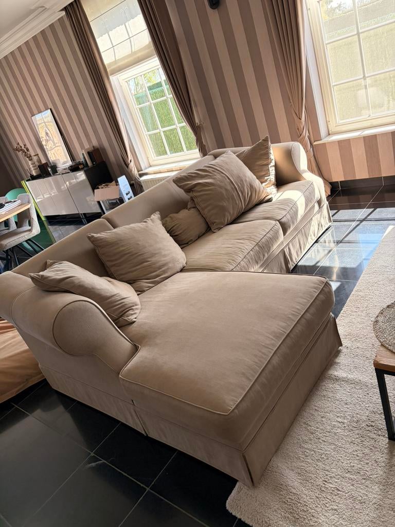 Zetel te koop, 100 à 125 cm, 300 cm ou plus, Quatre personnes ou plus, Landelijk