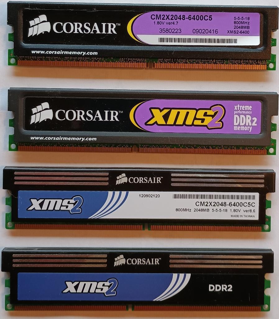 Corsair DDR2 800mhz 8Go, Gebruikt, 8 GB, Ophalen of Verzenden, DDR2
