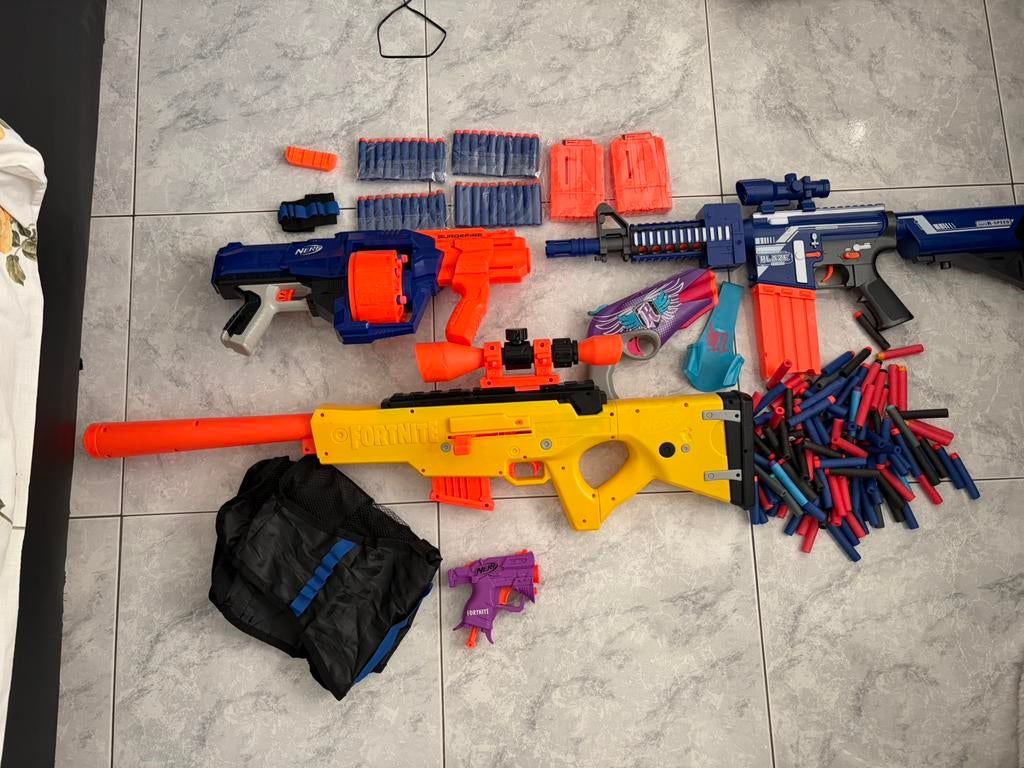 Nerf wapens tekoop, Ophalen of Verzenden, Gebruikt