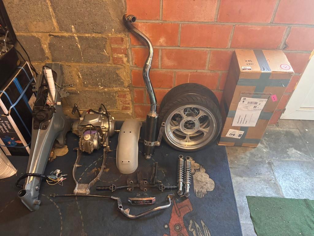 Bouw pakket lowrider dax, Fietsen en Brommers, Brommeronderdelen | Algemeen, Uitlaat, Ophalen of Verzenden