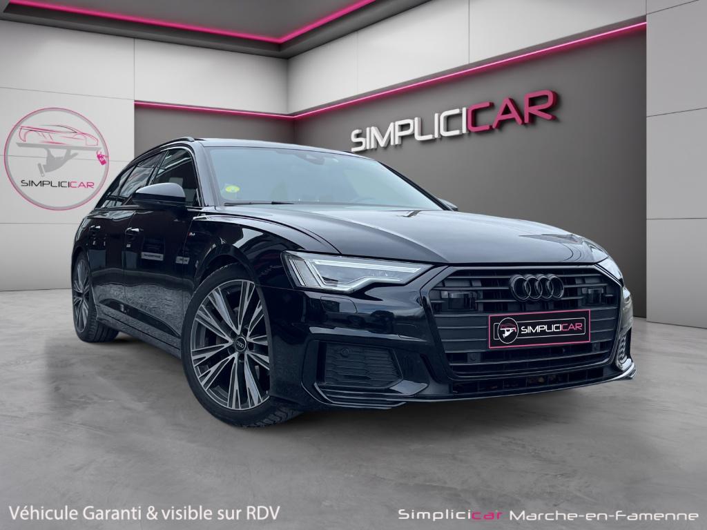 A6 Avant 40 TDi S line S tronic, Auto's, Audi, Zwart, Lichtsensor, Zwart, Leder