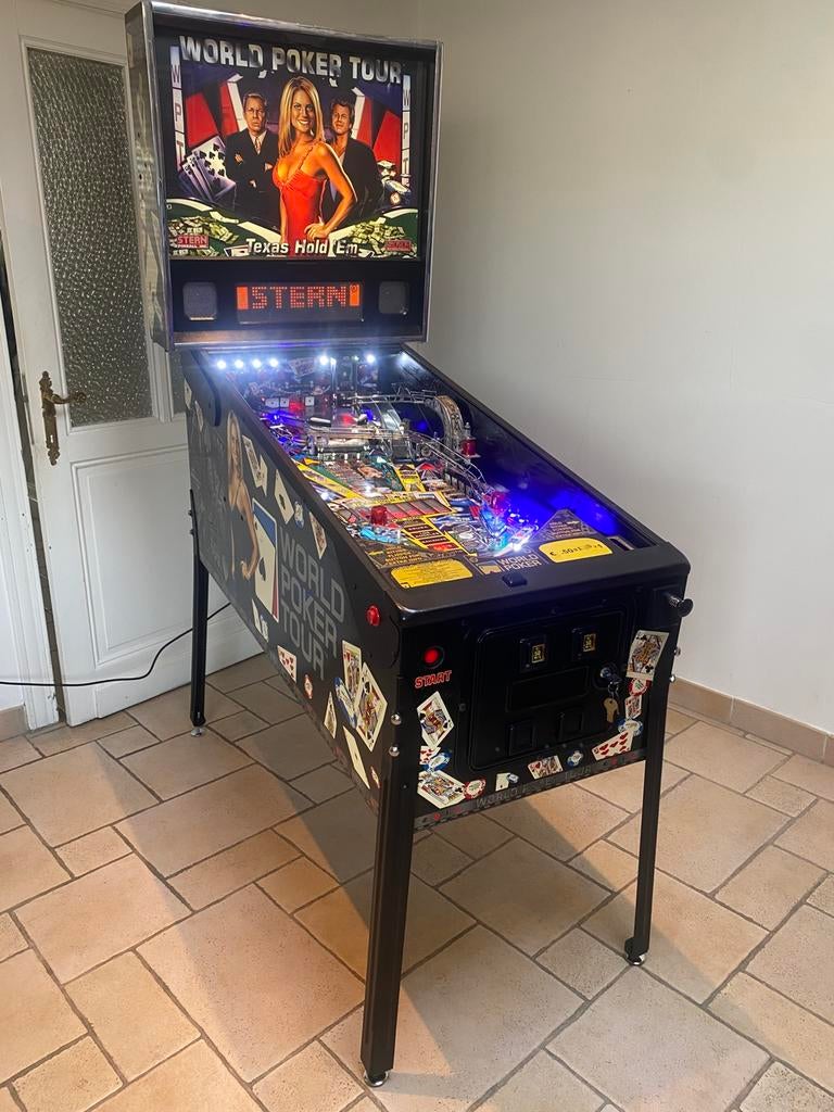 Flipperkast - World Poker Tour - Stern, Verzamelen, Stern, Ophalen of Verzenden, Zo goed als nieuw, Dot-matrix