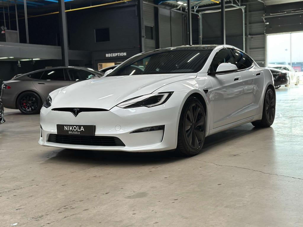 Tesla Model S PREMIUM - PLAID - 1020 HP - FACELIFT, Auto's, Tesla, Automaat, 75 kW, Gebruikt, Wit