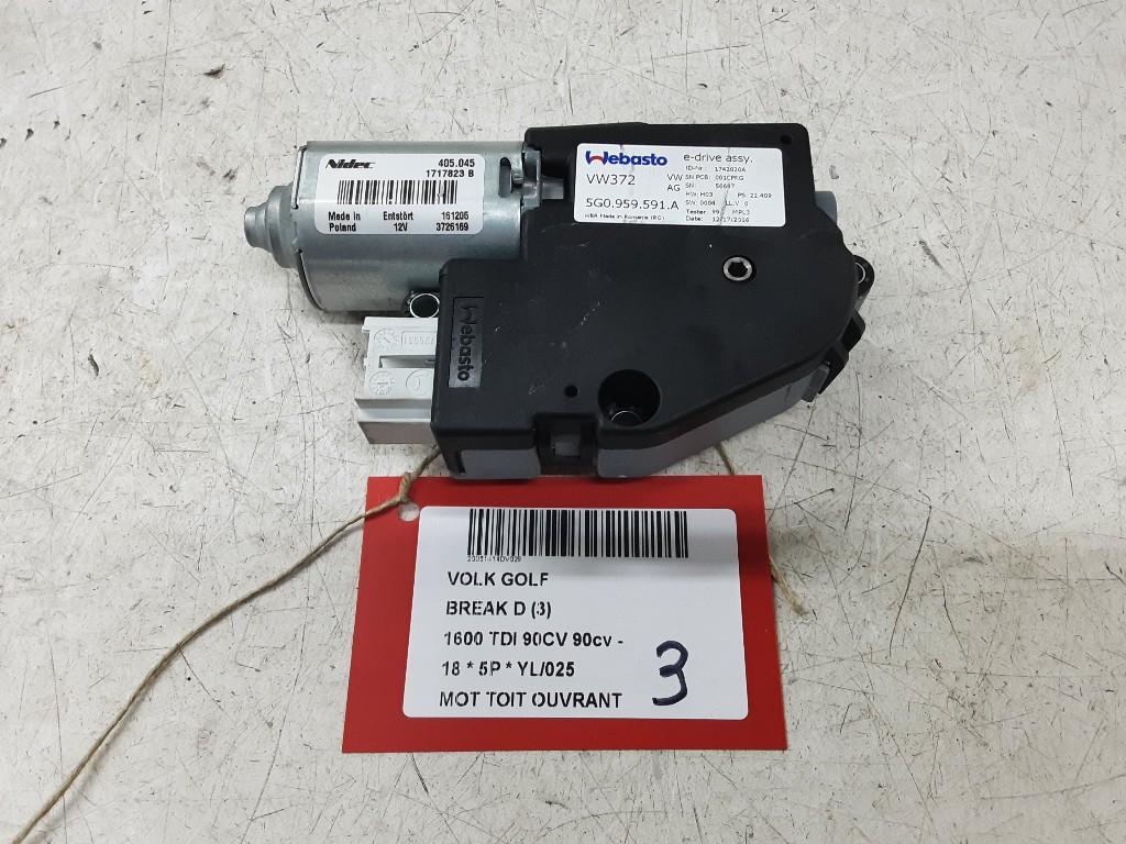 TOIT OUVRANT MOTEUR Golf VII Variant (AUVV) (5G0959591A), Volkswagen, Mevr. I. Hauben, Utilisé, Rue de l'Espoir 34 34
4030  GRIVEGNÉE, BE