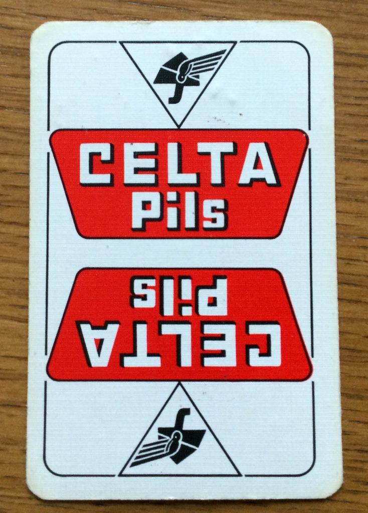 bier brouwerij speelkaart Celta pils speelkaart 1 losse, Ophalen of Verzenden