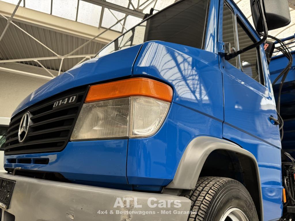 Mercedes-Benz VARIO 814D | KIPPER | KRAAN | 1J GARANTIE, Zwart, Blauw, Bedrijf, 2 zetels