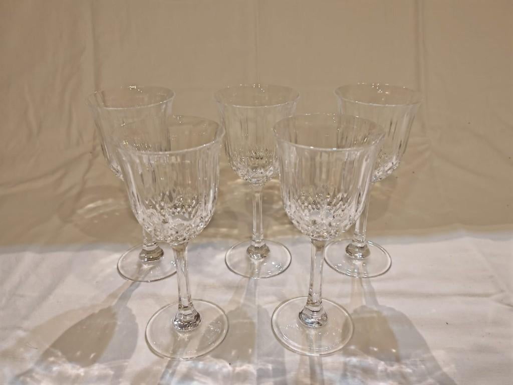 5 grands verres en cristals gravés val saint lambert, Enlèvement