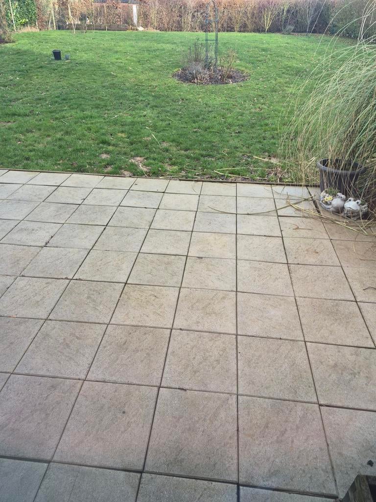 220 Dalles de terrasses 40 x40 marlux, Enlèvement, Utilisé