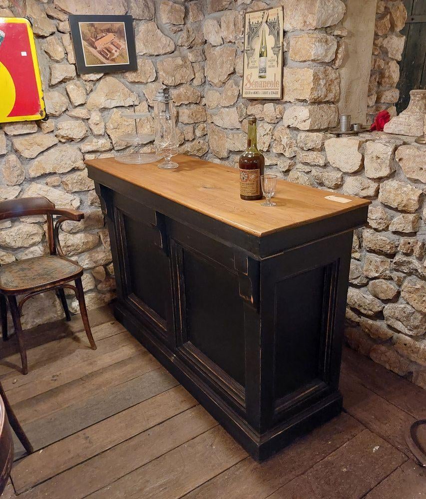 Kleine oude toonbank  146 cm lang, Ophalen