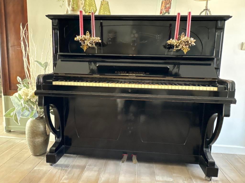 Zwarte klassieke piano, Ophalen, Gebruikt, Zwart, Piano