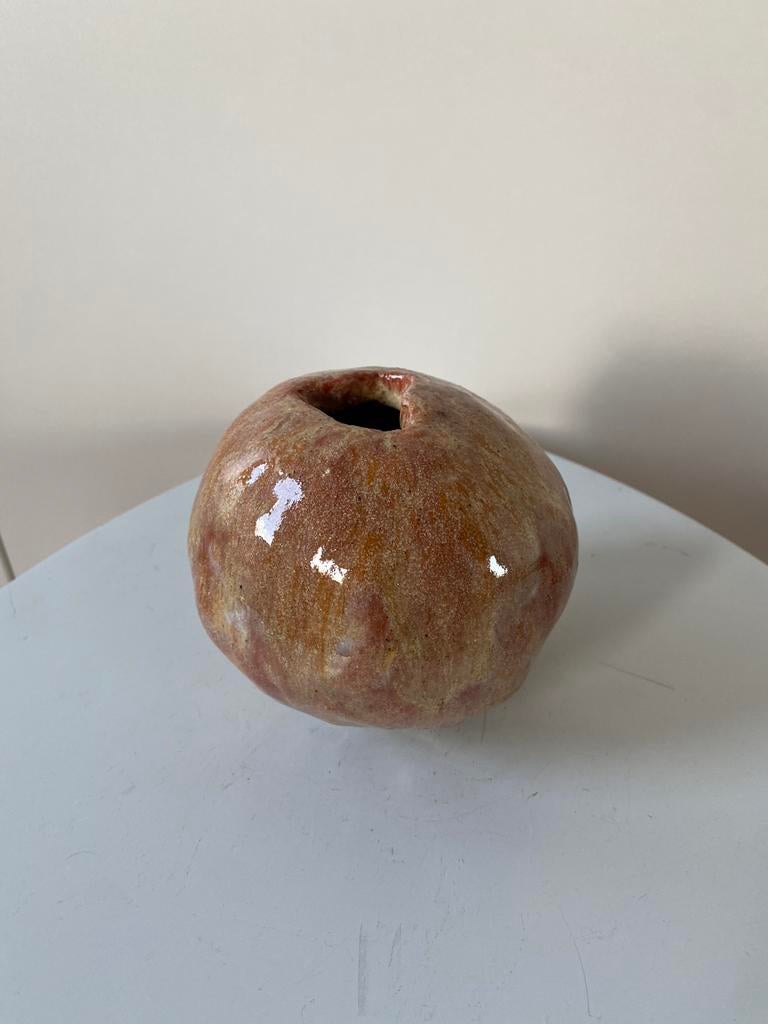 Vase céramique brutaliste vintage