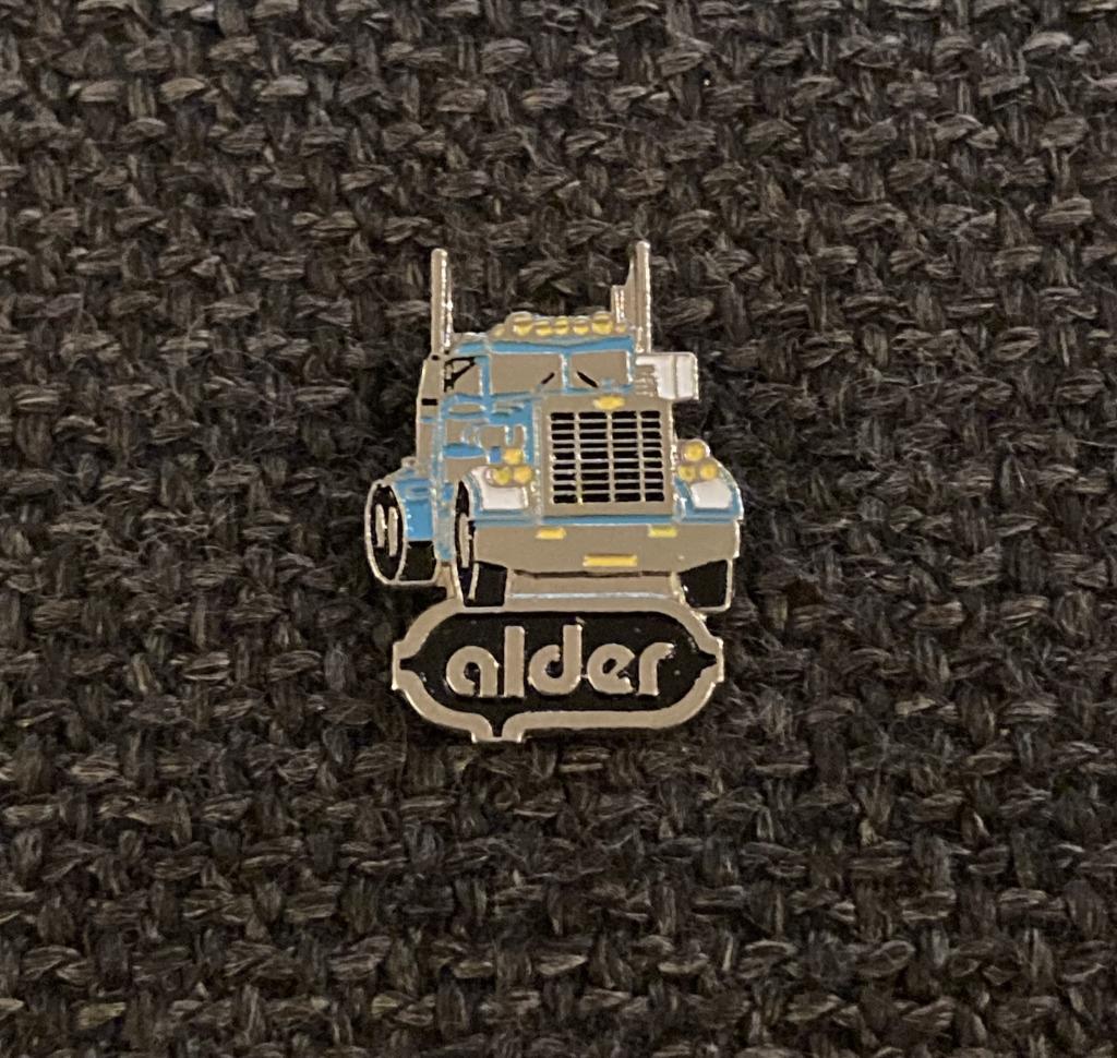 PIN - ALDER - TRANSPORT - LOGISTIEK - TRUCK - CAMION, Envoi, Utilisé, Transport, Insigne ou Pin's