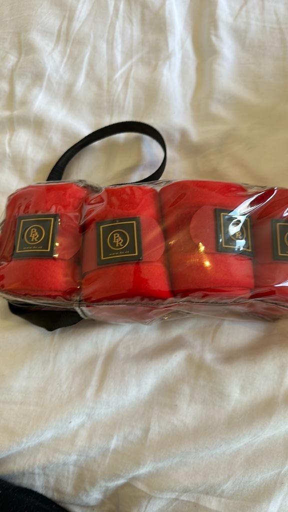 Bandages de polo - Dressage - Polaire - Poney - Floris Red, Animaux & Accessoires, Enlèvement, Neuf, Autres utilisations