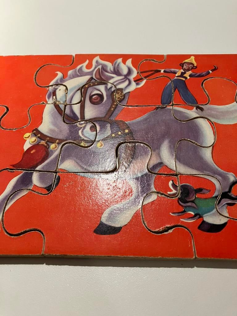 VINTAGE HOUTEN Puzzel., Antiek en Kunst, Ophalen of Verzenden