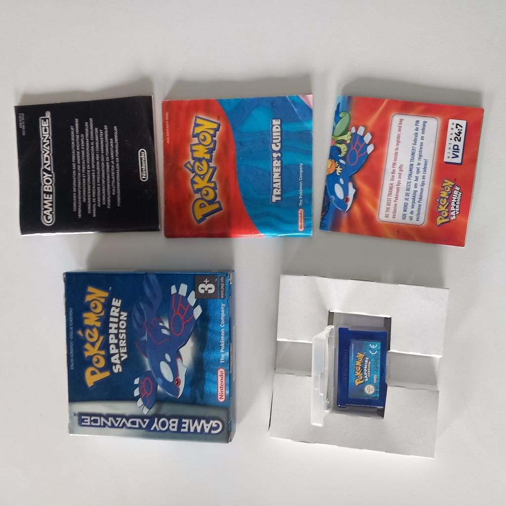 Pokémon Sapphire Nintendo gameboy advance, Games en Spelcomputers, Games | Nintendo Game Boy, Ophalen of Verzenden, Zo goed als nieuw