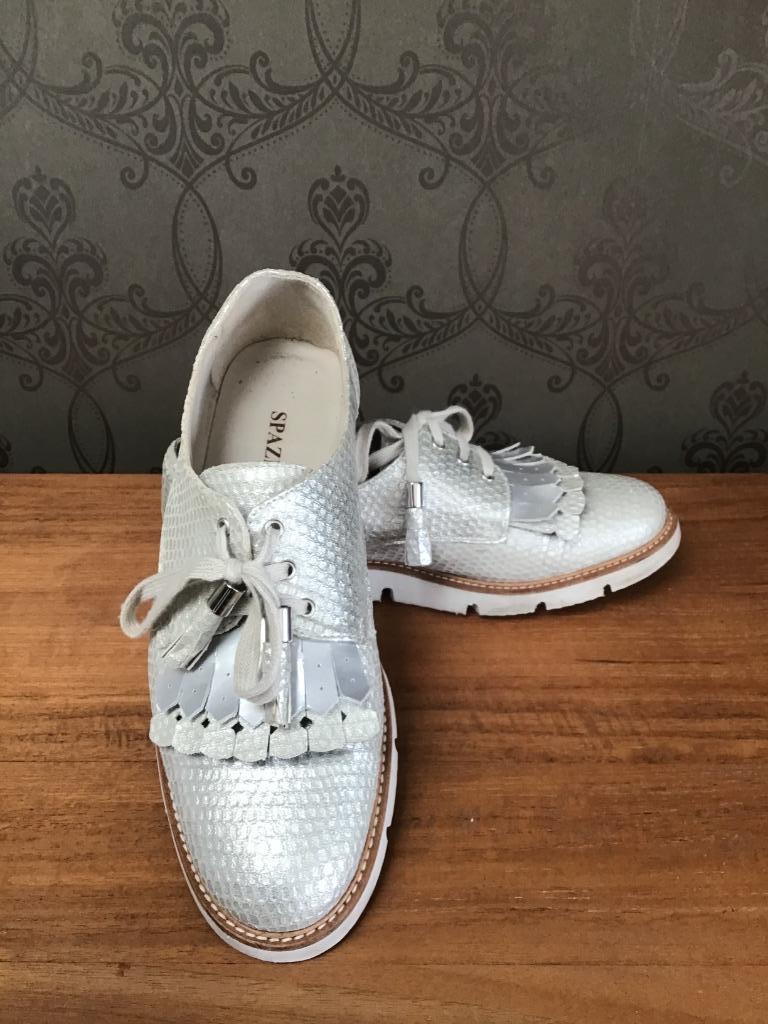 Schoenen Spazio 39 zilvergrijs, Instappers, Spazio, Ophalen of Verzenden, Zo goed als nieuw
