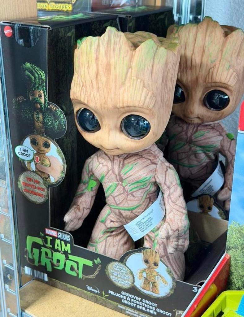 Marvel Studios I Am Groot Knuffel - Dansende en Pratende pop, Ophalen of Verzenden, Nieuw, Actiefiguur of Pop