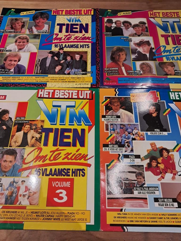 4 lp's Tien om te zien, Cd's en Dvd's, Vinyl | Nederlandstalig, Ophalen of Verzenden, Gebruikt, 12 inch, Pop
