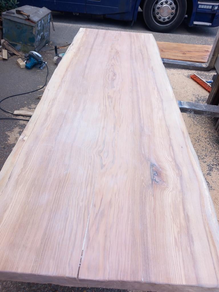 Boomstamtafels tafelbladen planken Decoratie planken Wandpla, Huis en Inrichting, Ophalen, Eikenhout, 200 cm of meer, 50 tot 100 cm