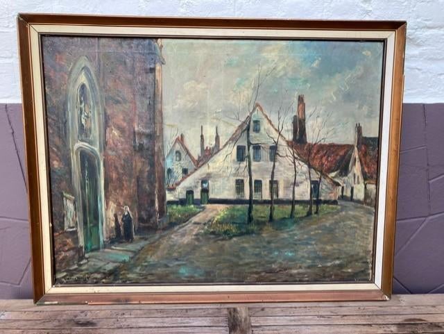 Hubert OP DE BEECK schilderij., Ophalen of Verzenden