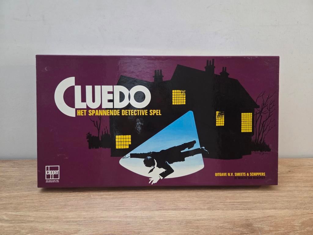 Cluedo van Clipper uit 1970, Hobby en Vrije tijd, Gezelschapsspellen | Bordspellen, Ophalen of Verzenden, Zo goed als nieuw
