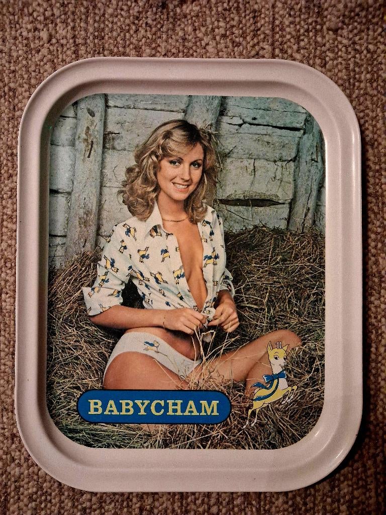 Vintage dienblad Babycham, Enlèvement ou Envoi