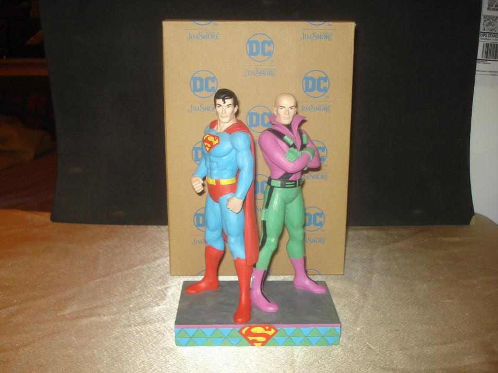 Statuette Superman vs. Lex luthor Résine DC Comics Jim Shore, Enlèvement ou Envoi, Neuf, Humain