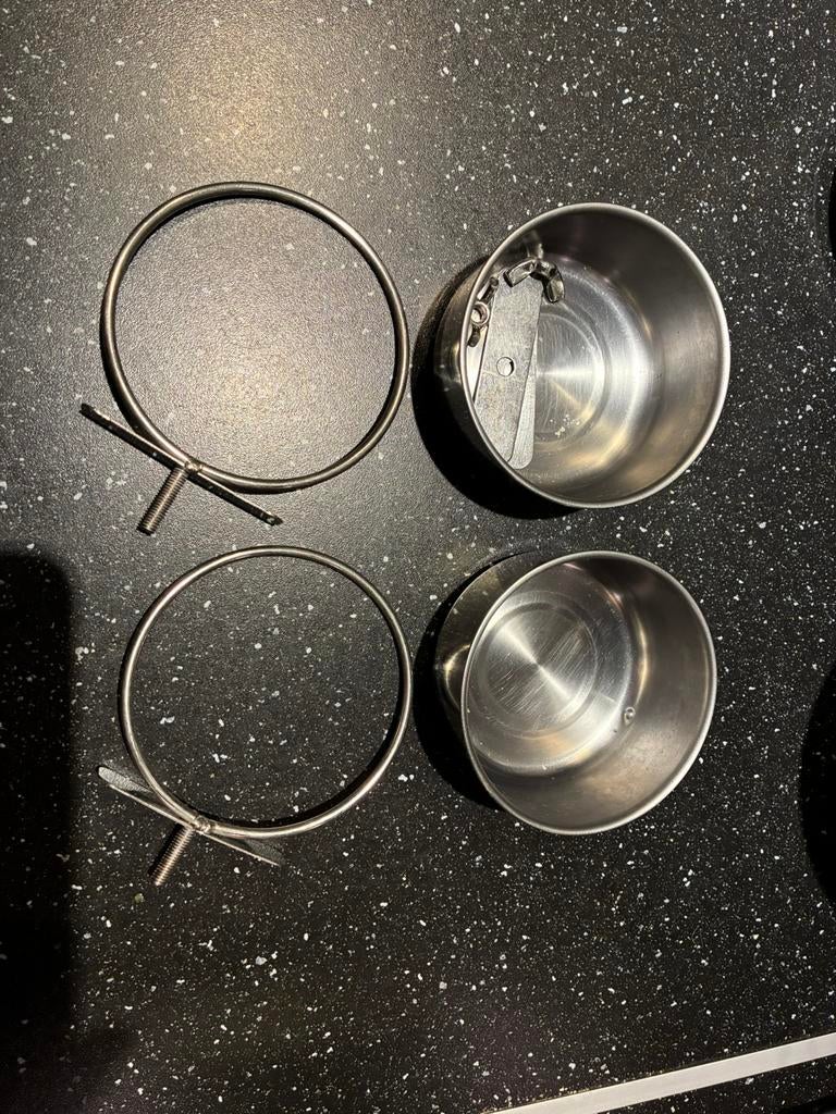 Voeder of drinkbakjes volière, Enlèvement ou Envoi, Utilisé, Aluminium, Volière