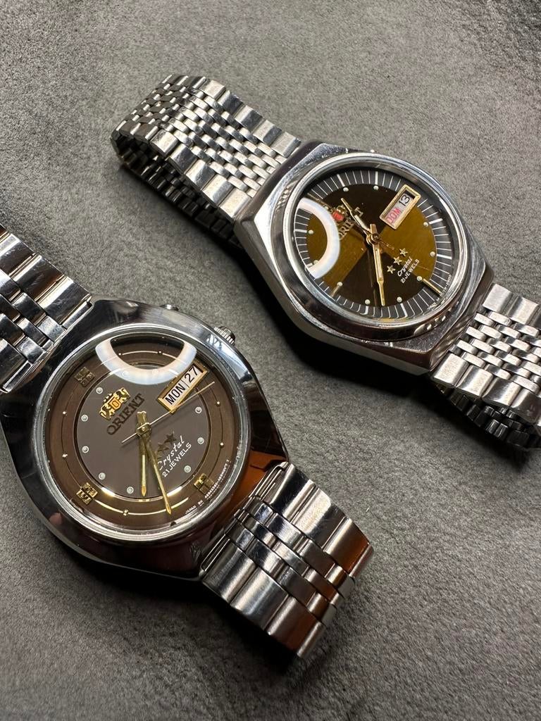 2 automatic orient manen horloges, Enlèvement ou Envoi