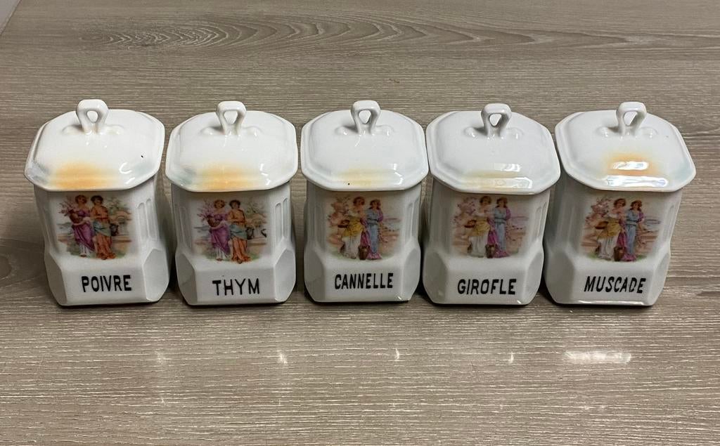 Pot d’épices en porcelaine Victoria Tchécoslovaquie, 15€, Enlèvement ou Envoi, Comme neuf