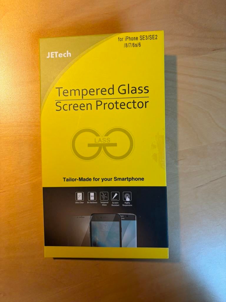 JETech Tempered Glass Screen Protector, Enlèvement, Neuf
