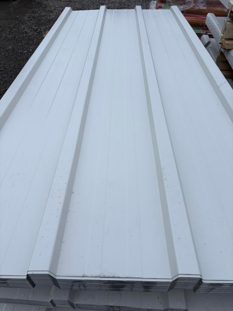 LOT PROMO ECOMIQUE TÔLES PROFILÉES BLANCHES 3 mètres, Bricolage & Construction, Plaques & Panneaux, Enlèvement ou Envoi, Neuf